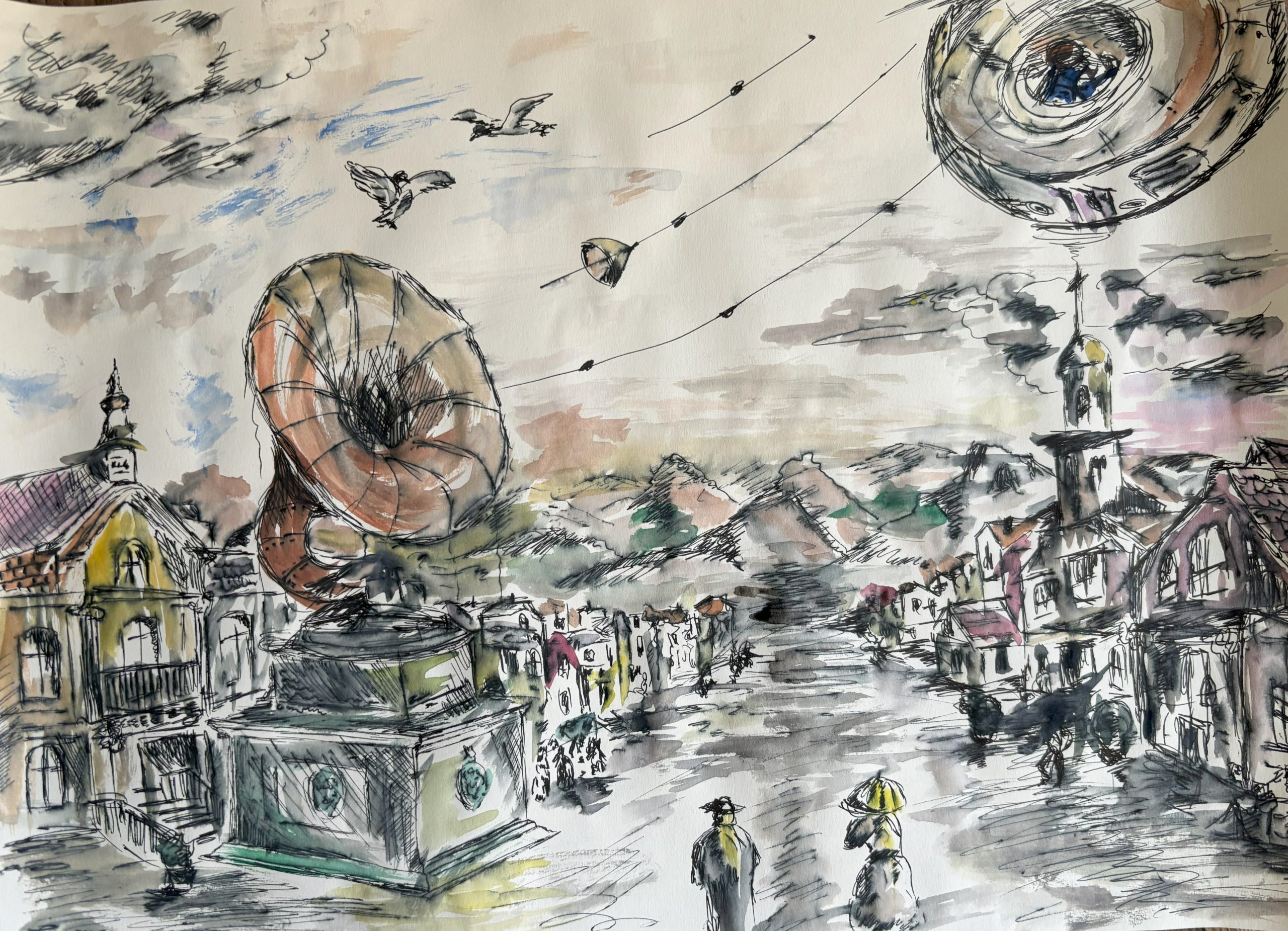 Let's Get Loud - watercolor