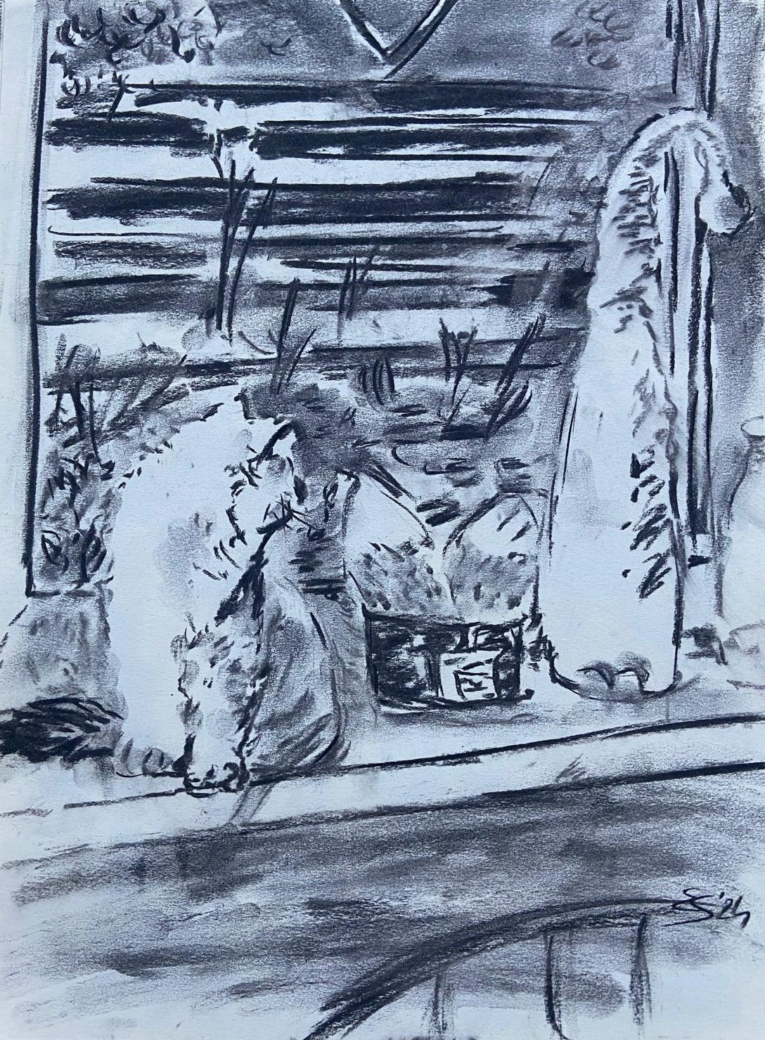 Prieteni la fereastra